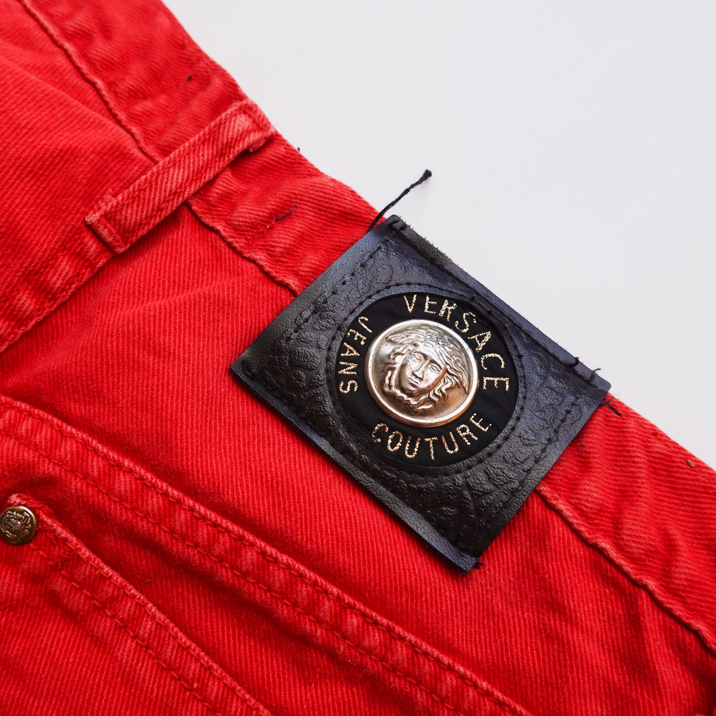 Vintage Versace Red Denim - Size 32