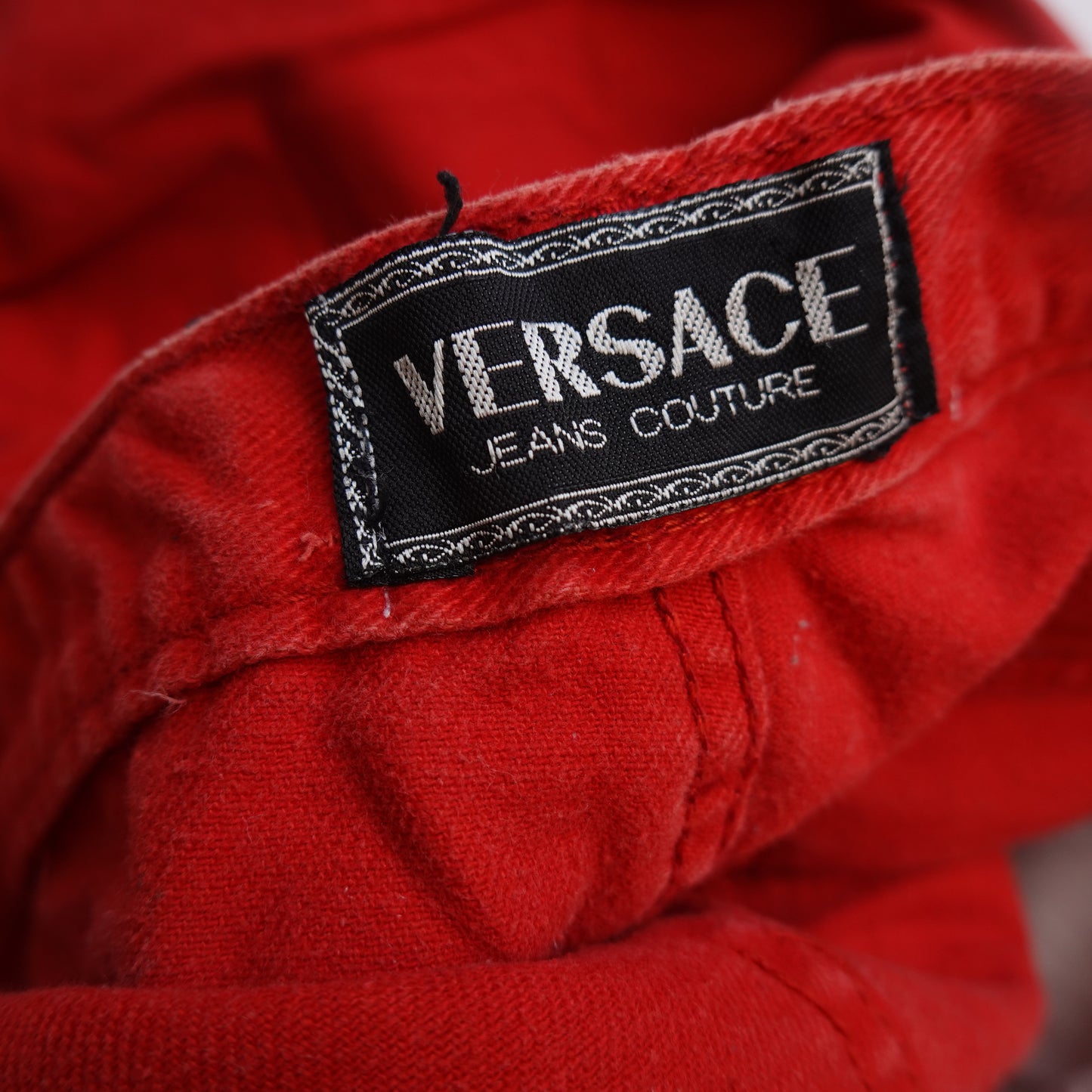 Vintage Versace Red Denim - Size 32