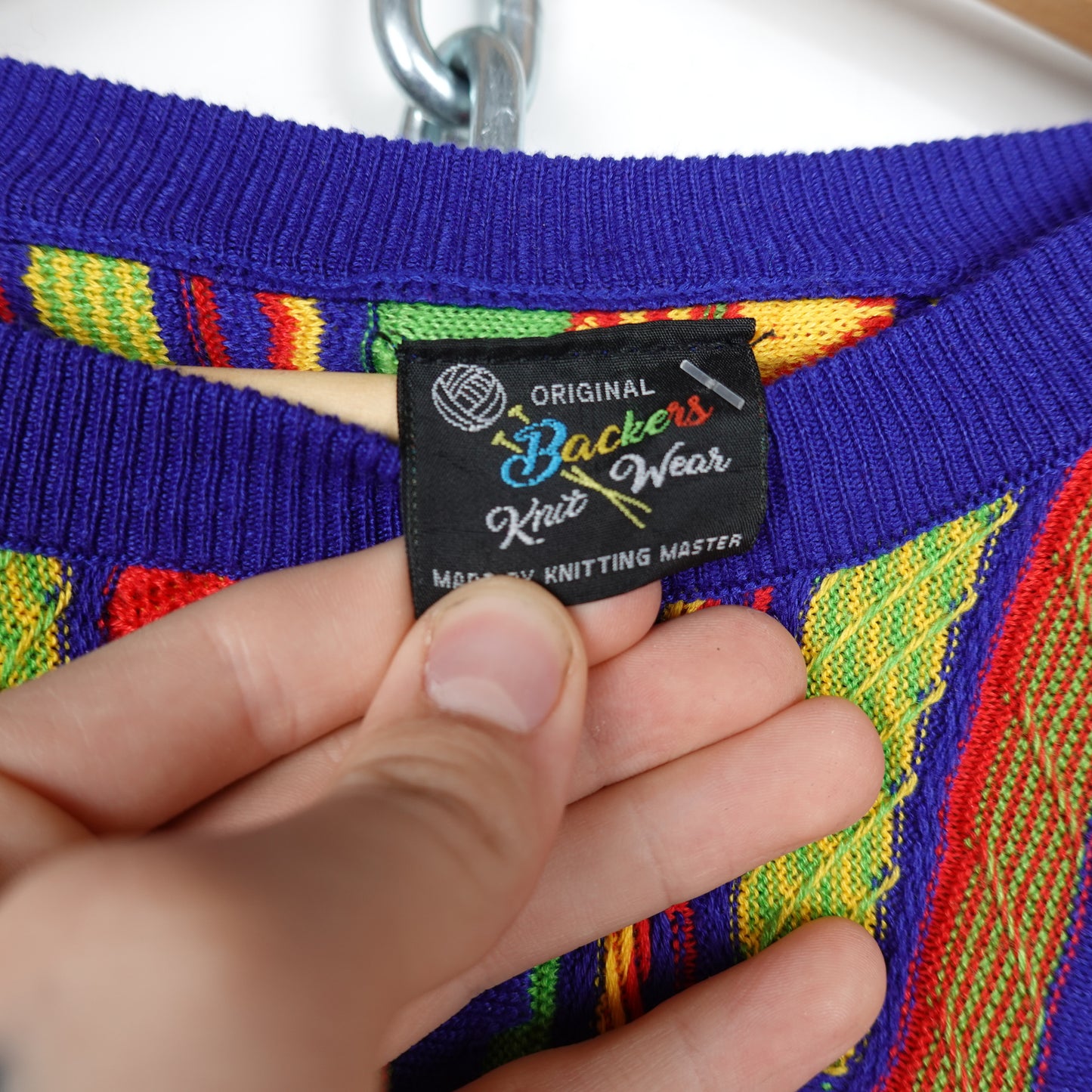 Vintage Backers 3D Knit Sweater - Size XL