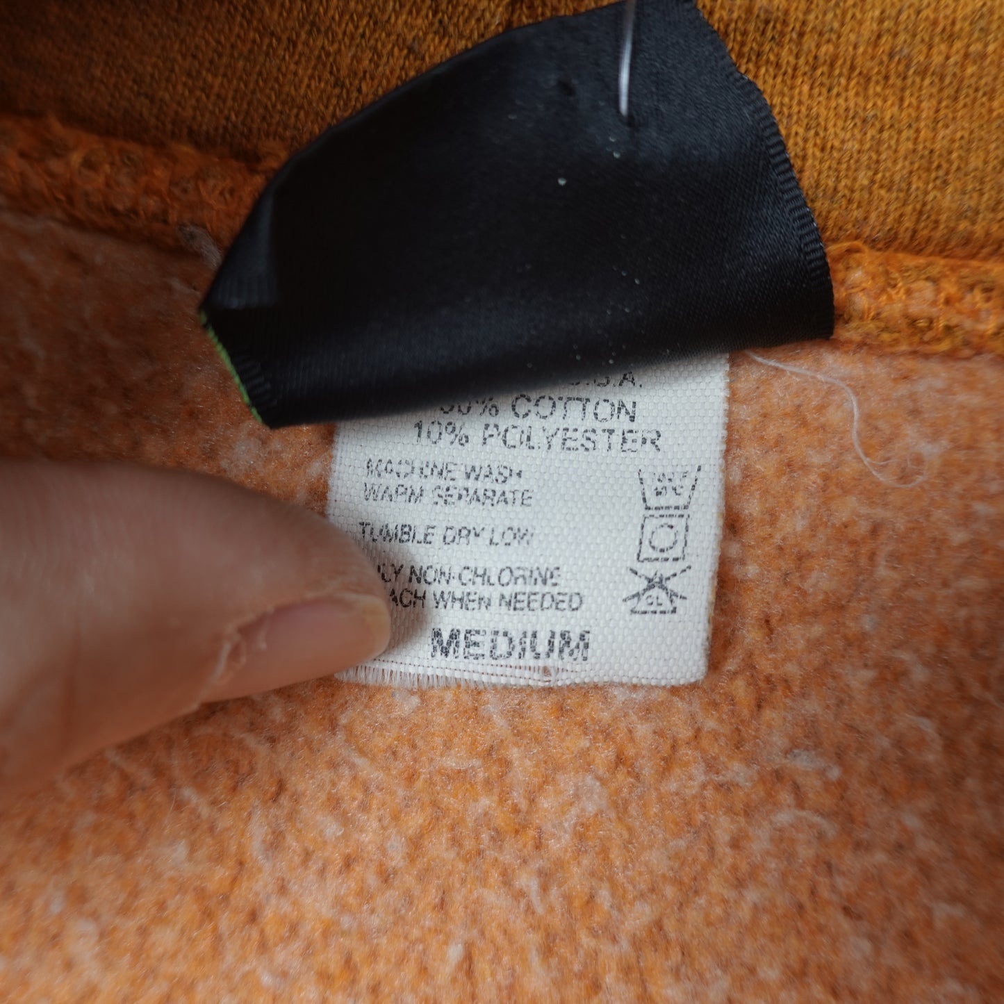 Camber Orange Zip Up Hoodie - Size M