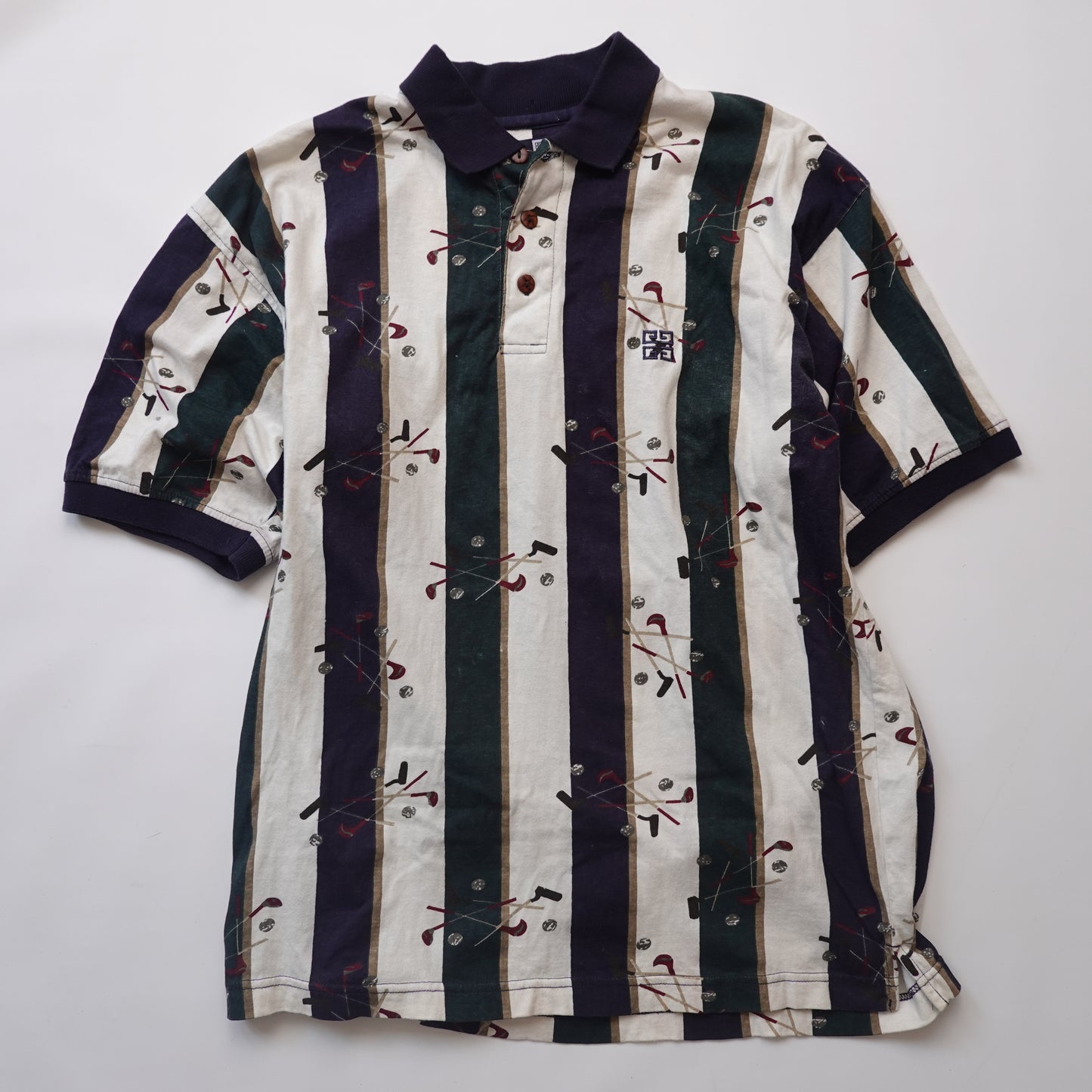 1990s Givenchy Golf Clubs Polo - Size L