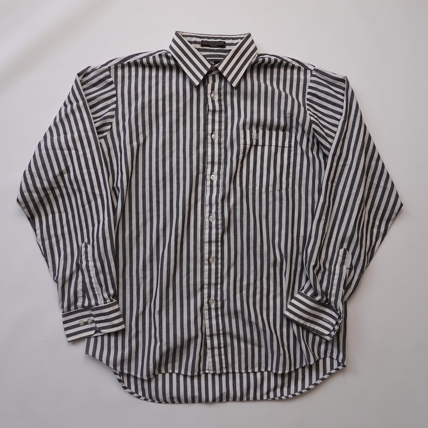 1990s Givenchy Stripe Button Up - Size L