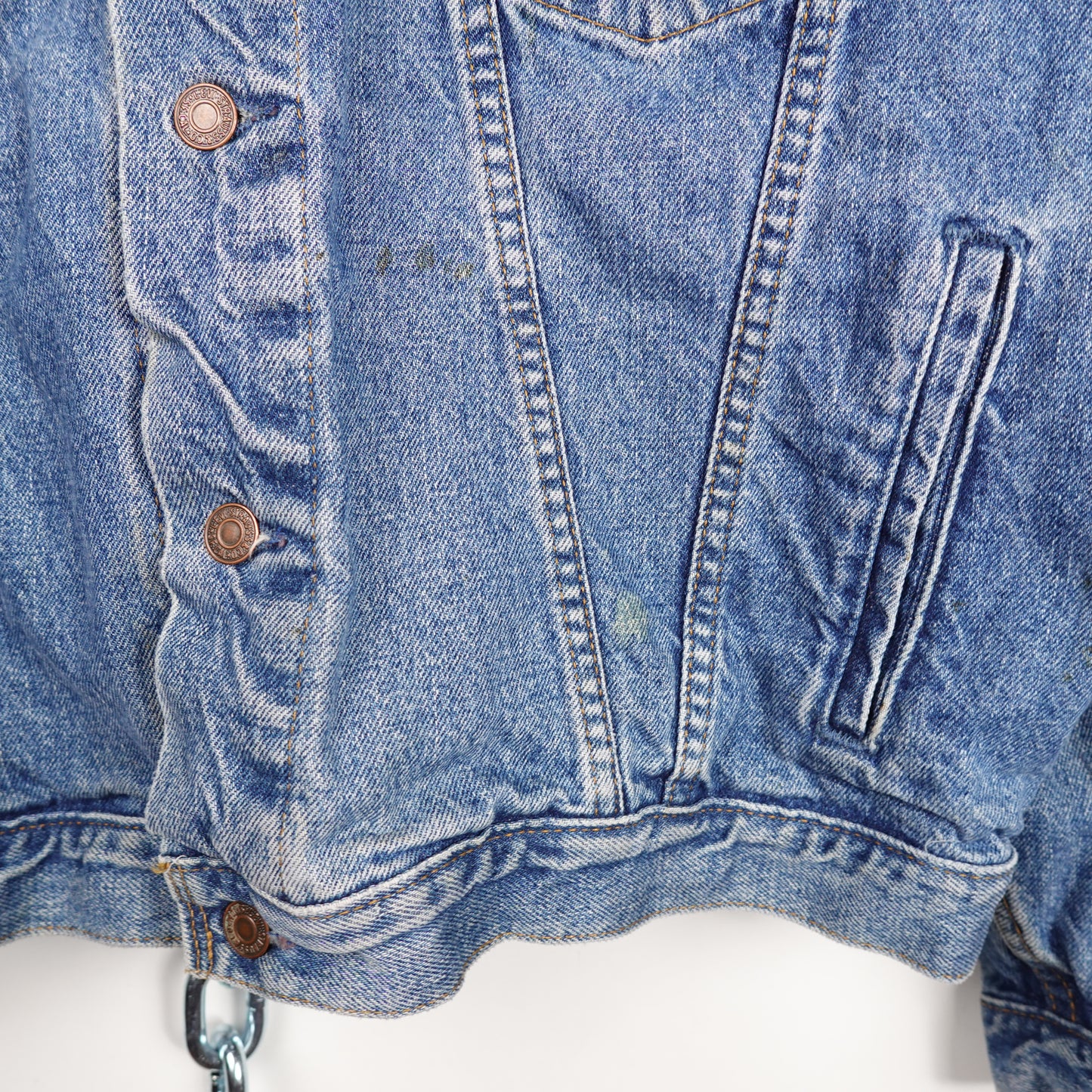 Vintage Levis Denim Jacket - Size L Detail Photo