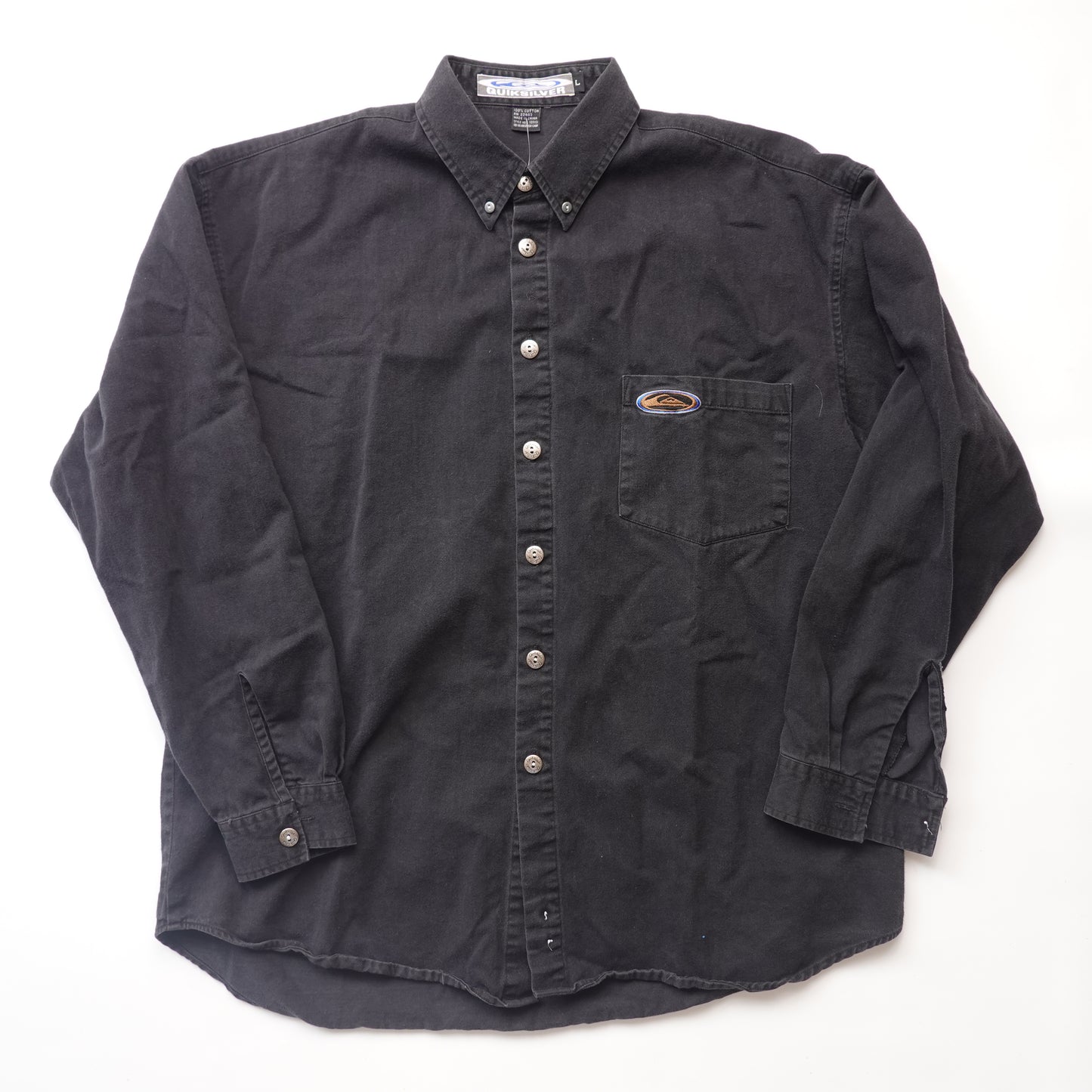 1990s Quicksilver Button Up - Size L