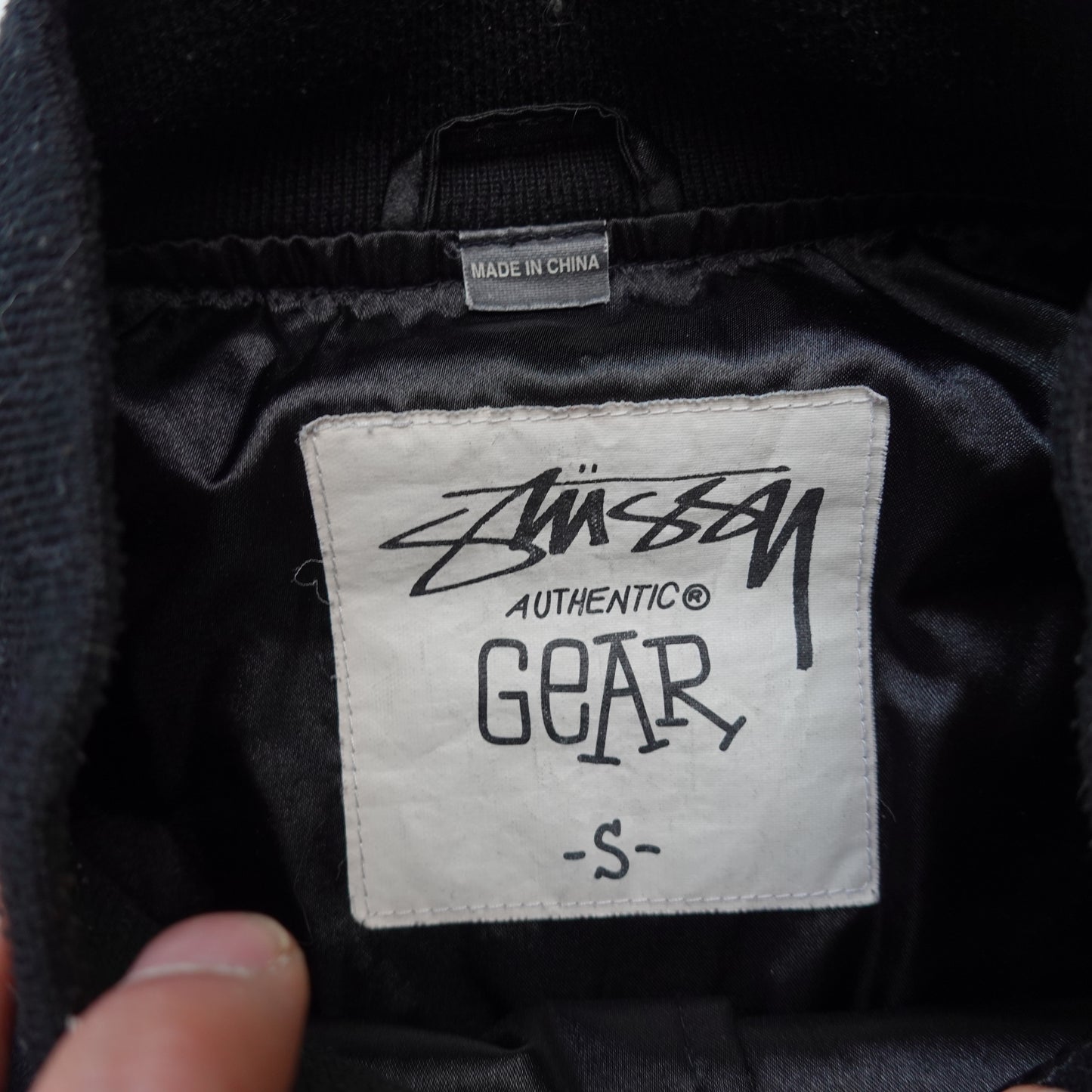 Vintage Stussy Satin Bomber Jacket - Size L
