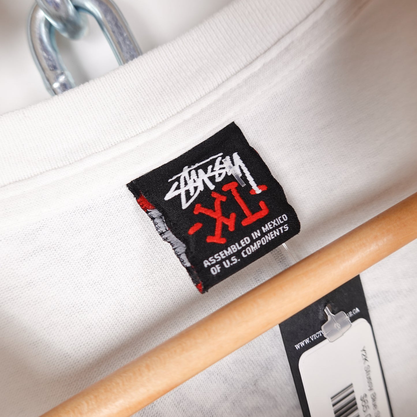 Y2K Stussy Blue Skull Tee - Size XL