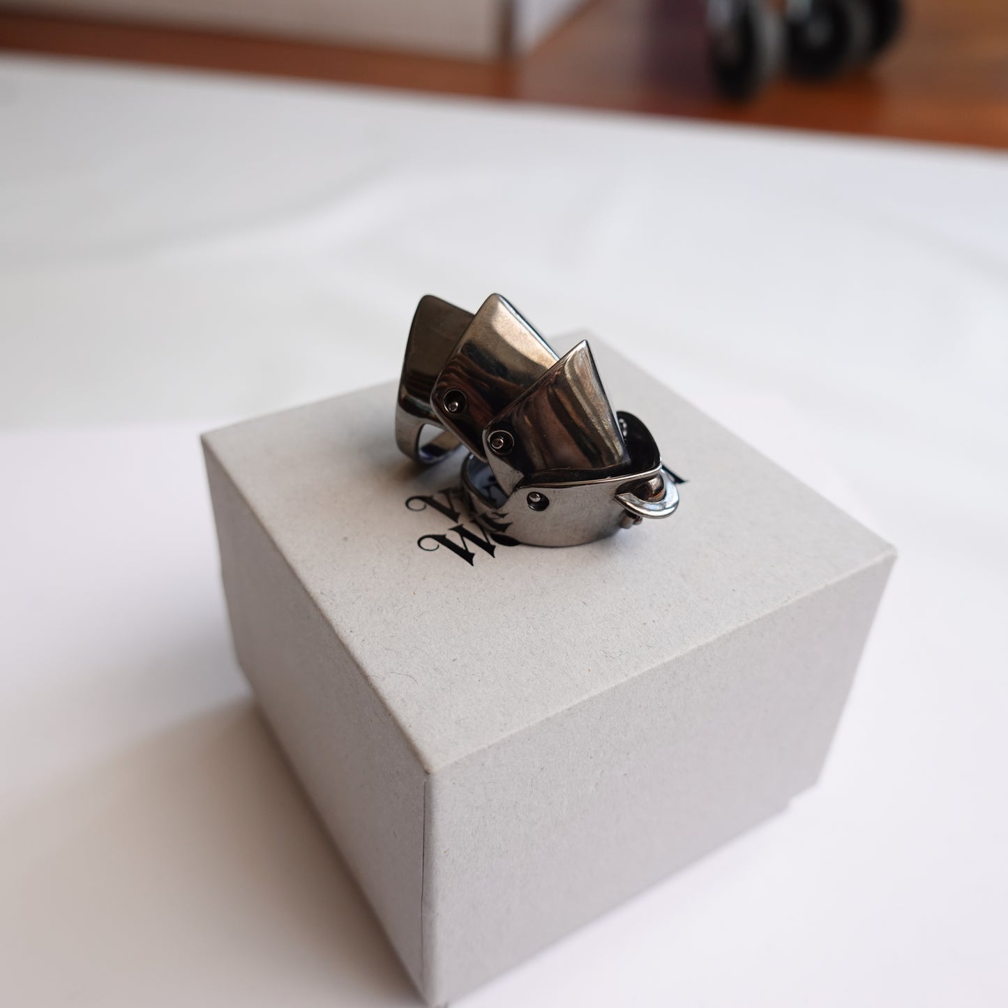 Vivienne Westwood Gunmetal Armour Ring