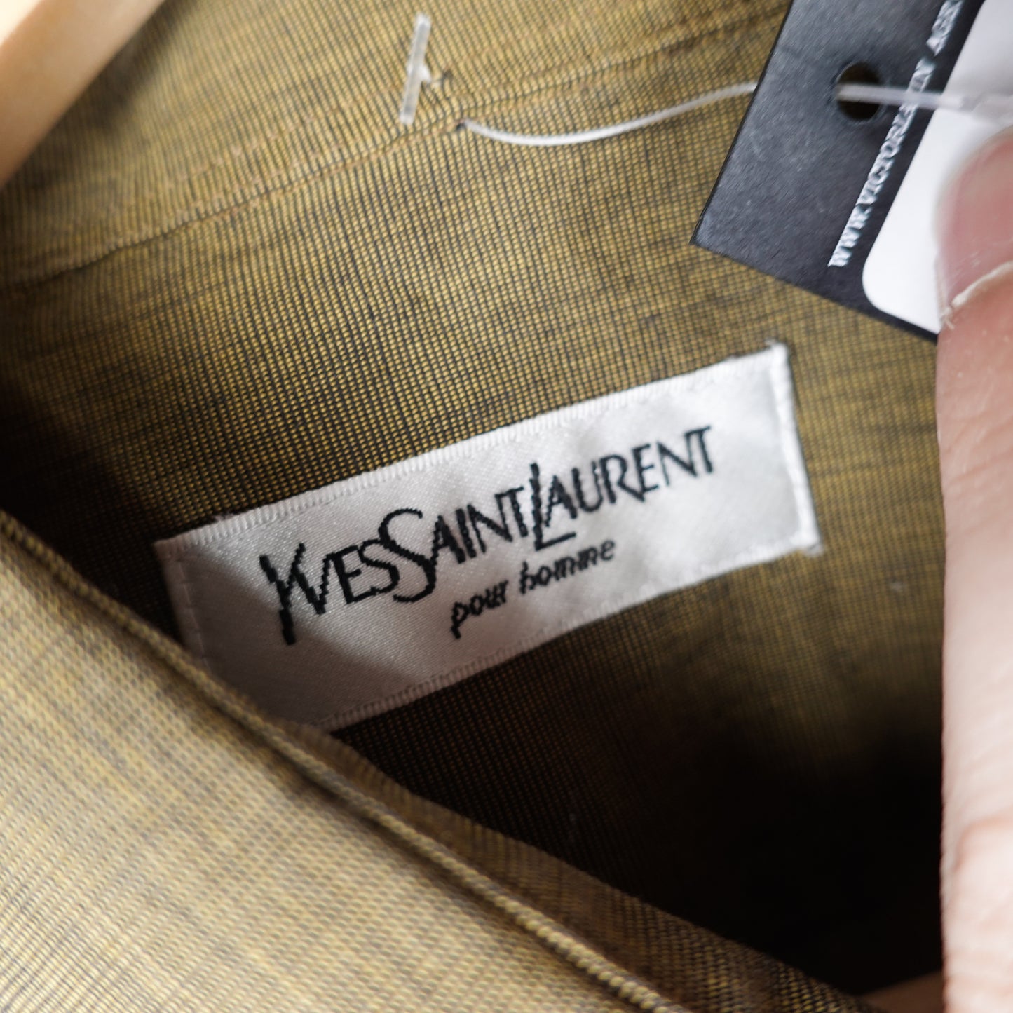 Vintage YSL Green Button up - Size XL Neck Label