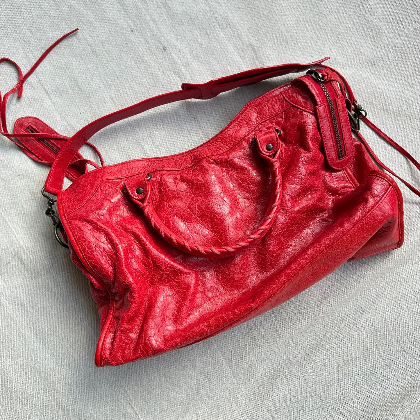 Balenciaga City First Bag Red