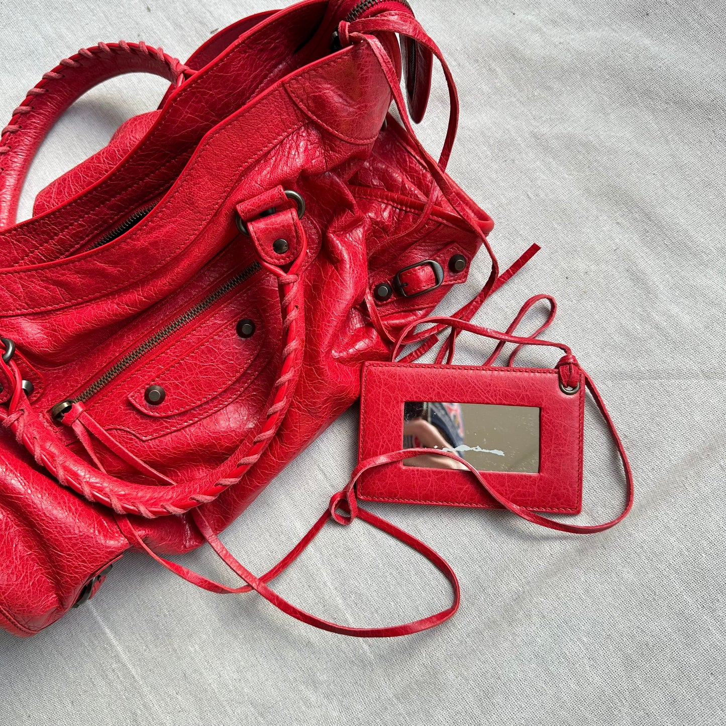 Balenciaga City First Bag Red