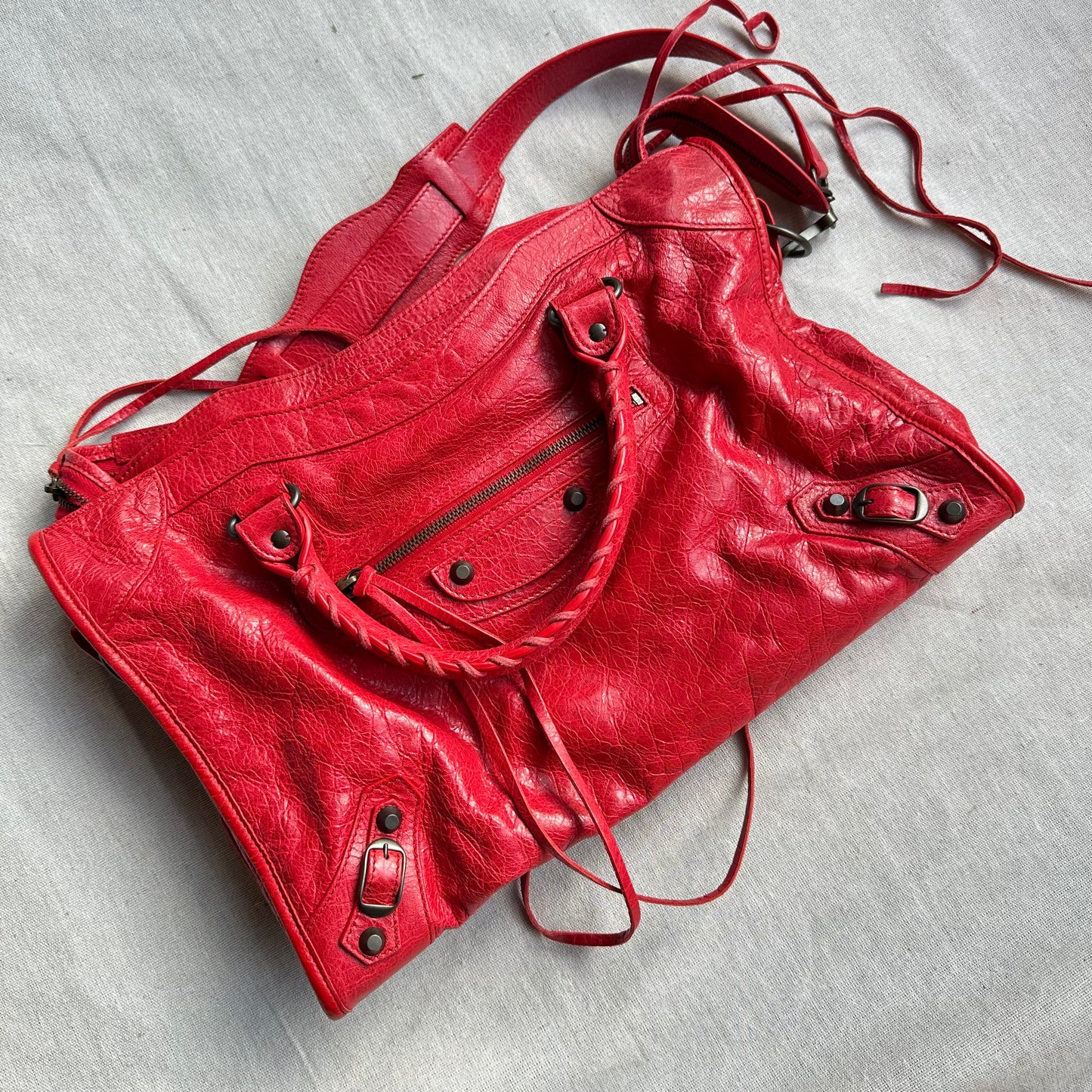 Balenciaga City First Bag Red