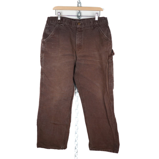 Carhartt Original Fit Brown Carpenter Pant - Size 34