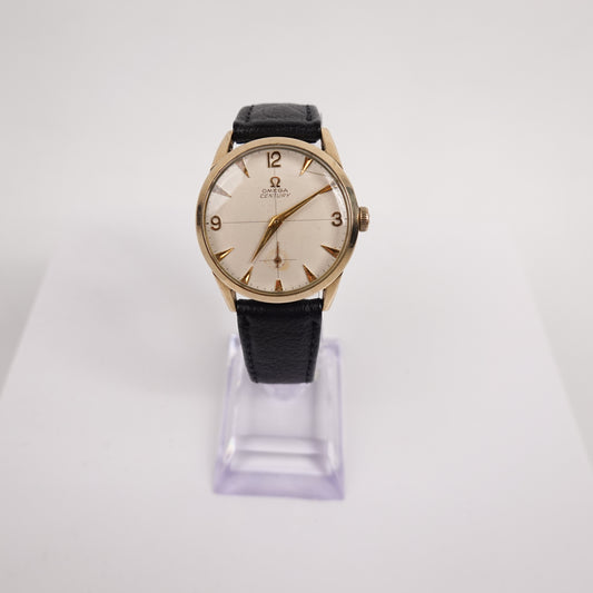 Omega Century 10K Gold filled Cross Hair Manual Wind Watch