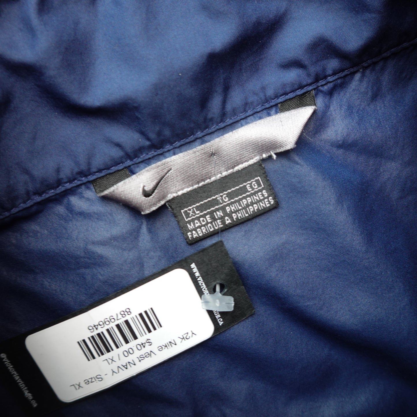 Y2K Nike Vest NAVY - Size XL
