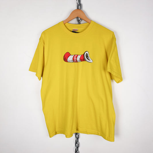 Supreme Cat In The Hat Yellow Tee - Size L