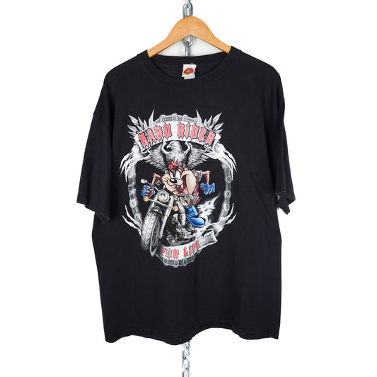 1990s Looney Tunes Hard Rider Tee - Size XL
