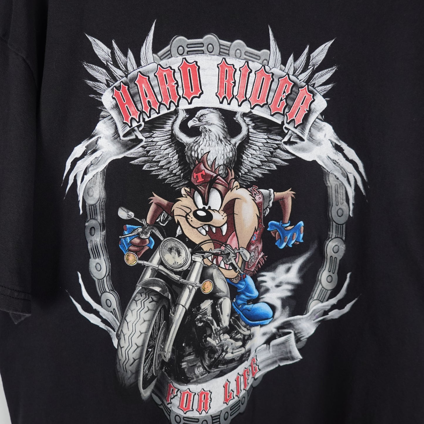 1990s Looney Tunes Hard Rider Tee - Size XL