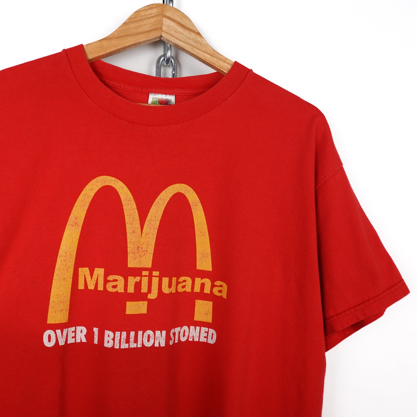 1990s Mcdonald's Marijuana Rip Tee - Size XL