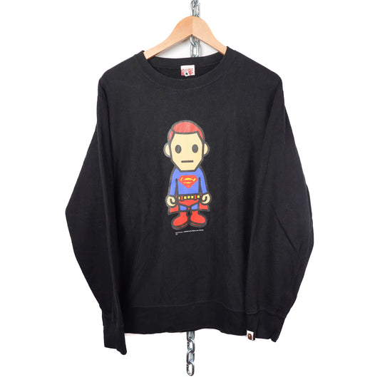 2007 Bape Superman Crewneck - Size M