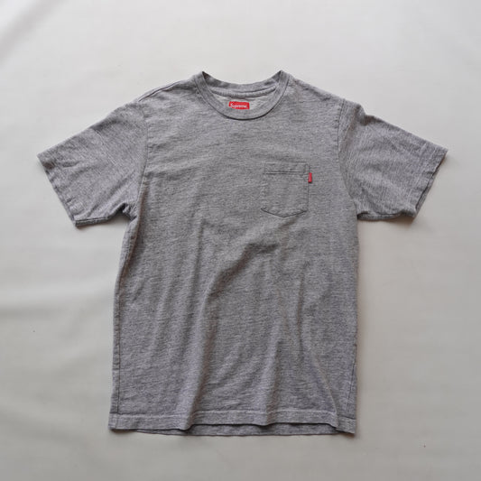 Supreme Grey Pocket Tee - Size M
