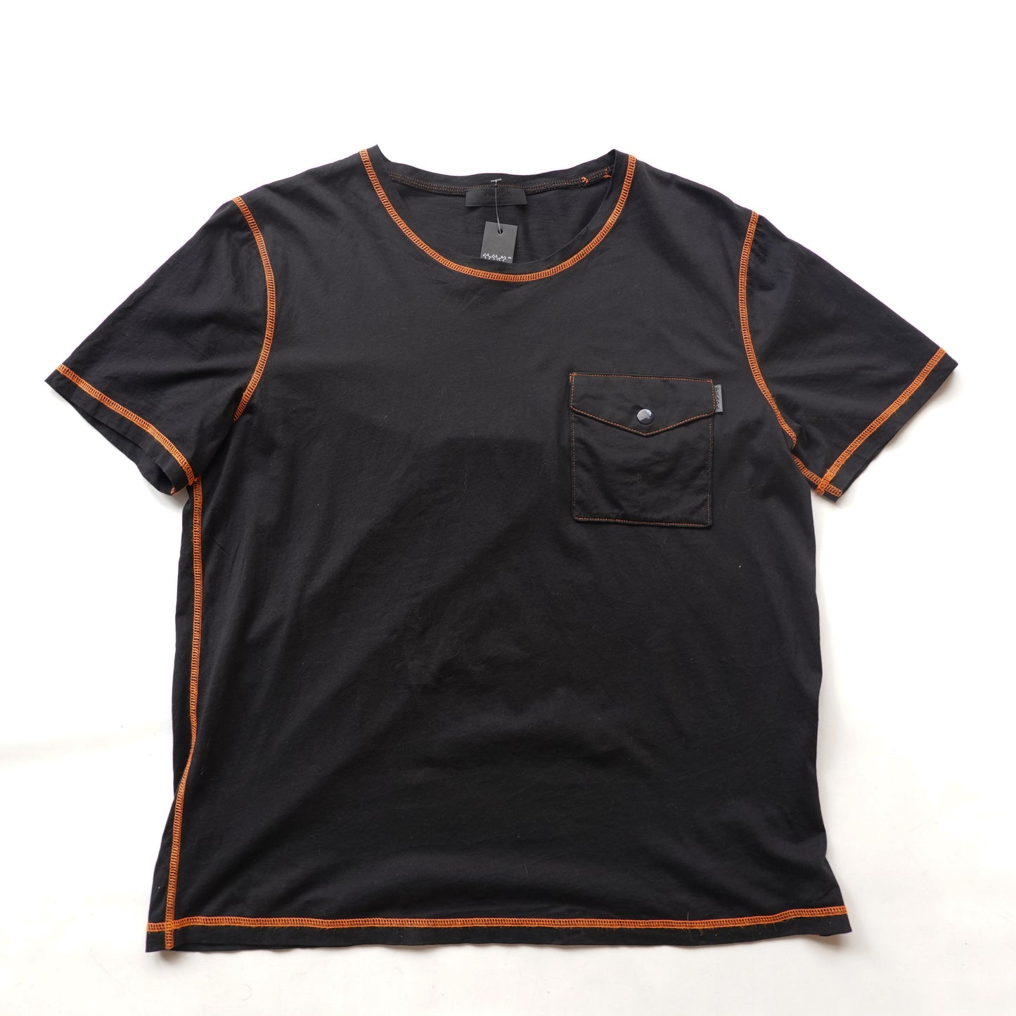 Prada Contrast Stitch Pocket Tee - Size L