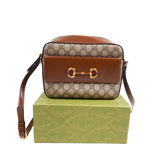 Gucci GG Supreme Horsebit 1955 Shoulder Bag