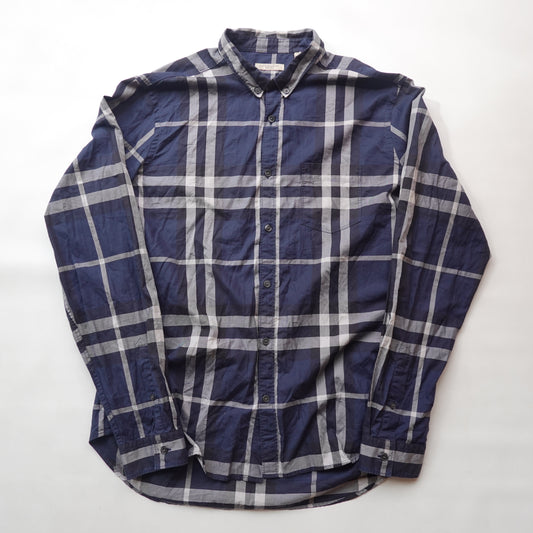Burberry Brit Plaid Button Up NAVY - Size XL