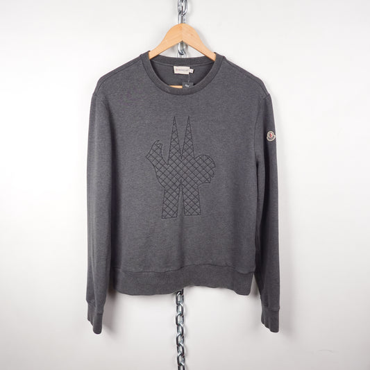 Moncler Quilted Logo Crewneck - Fits M
