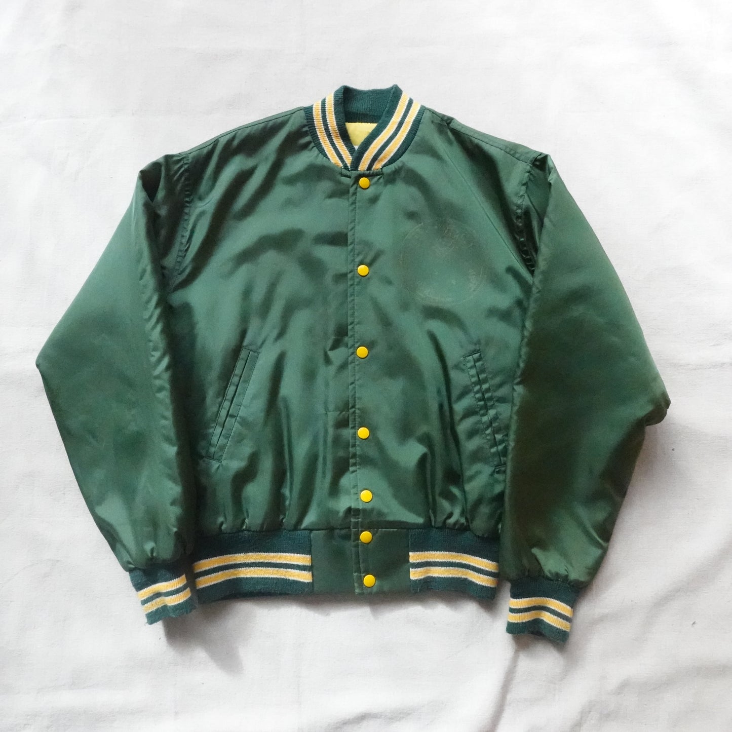 Vintage GB Packers Satin Jacket - Size M