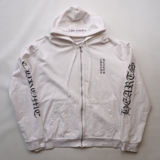 Chrome Hearts Plus Cross All Over Print Zip Up - Size XL