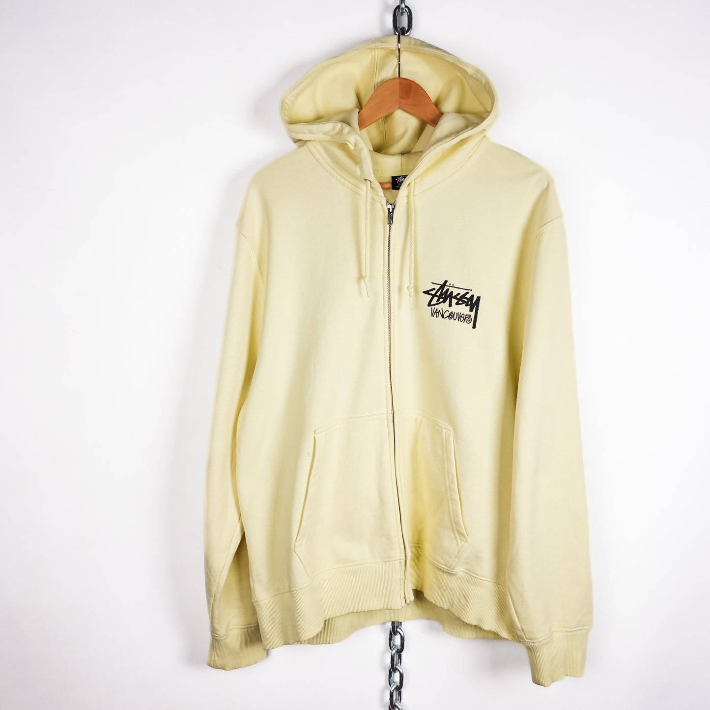 Stussy Vancouver Zip Up Hoodie - Size L