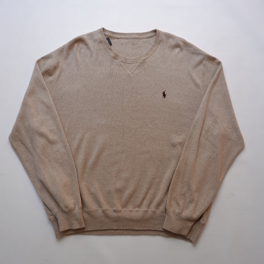 Polo RL Beige Light Knit Sweater - Size XL