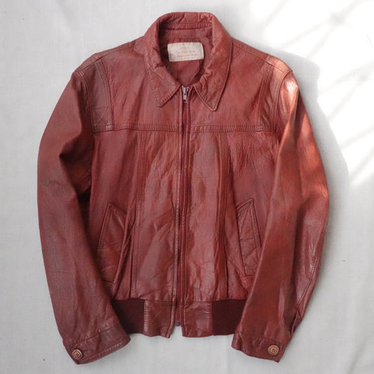 Vintage Sears Leather Jacket - Size M