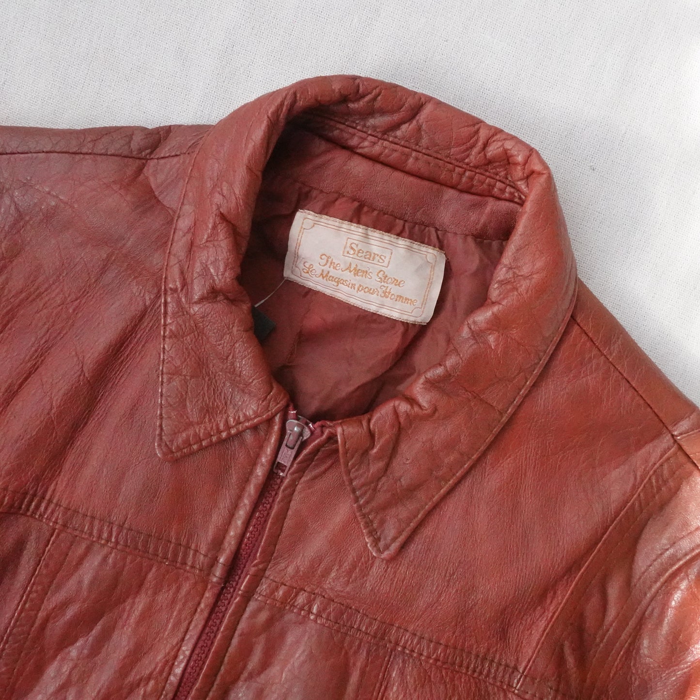 Vintage Sears Leather Jacket - Size M