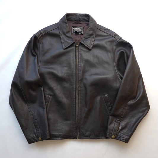 Vintage Eddie Bauer Leather Jacket - Size XL