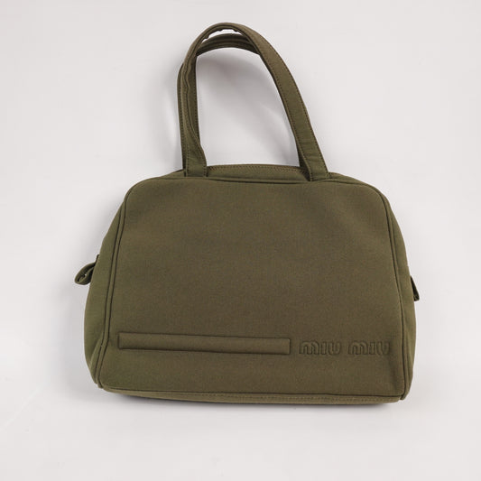 Miu Miu FW99 Gabardine Top Handle Bag