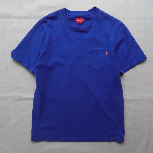 Supreme Blue Pocket Tee - Size M