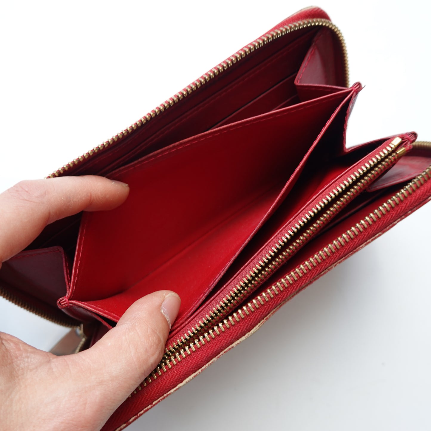 2008 Louis Vuitton Gloss Red Long Wallet