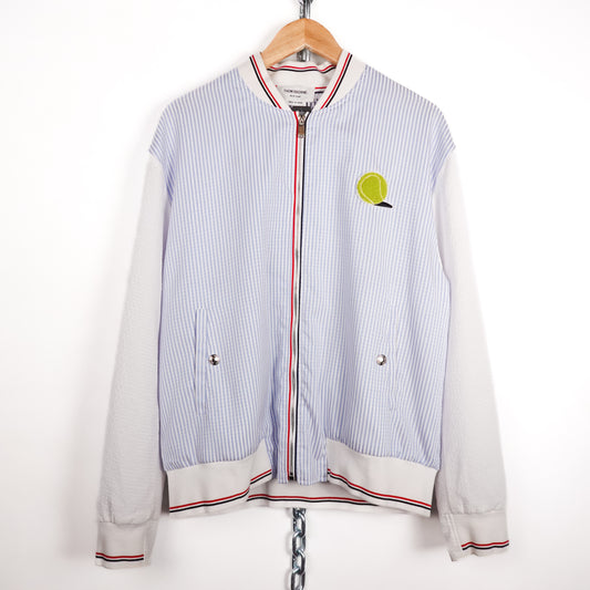 Thom Browne Striped Seersucker Jacket - Size M