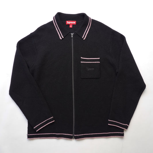 FW24 Supreme Zip Up Polo Sweater - Size M