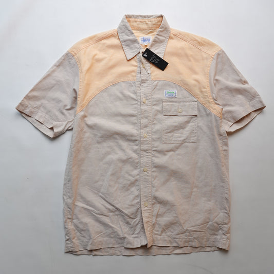 90s Stussy Short Sleeve Button Up - Size S