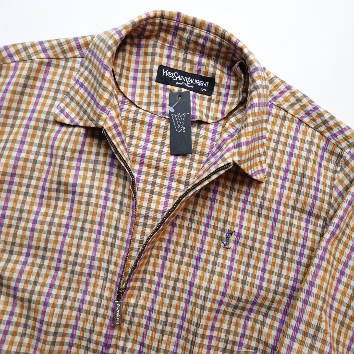 Vintage Yves Saint Laurent Plaid Jacket - Size S