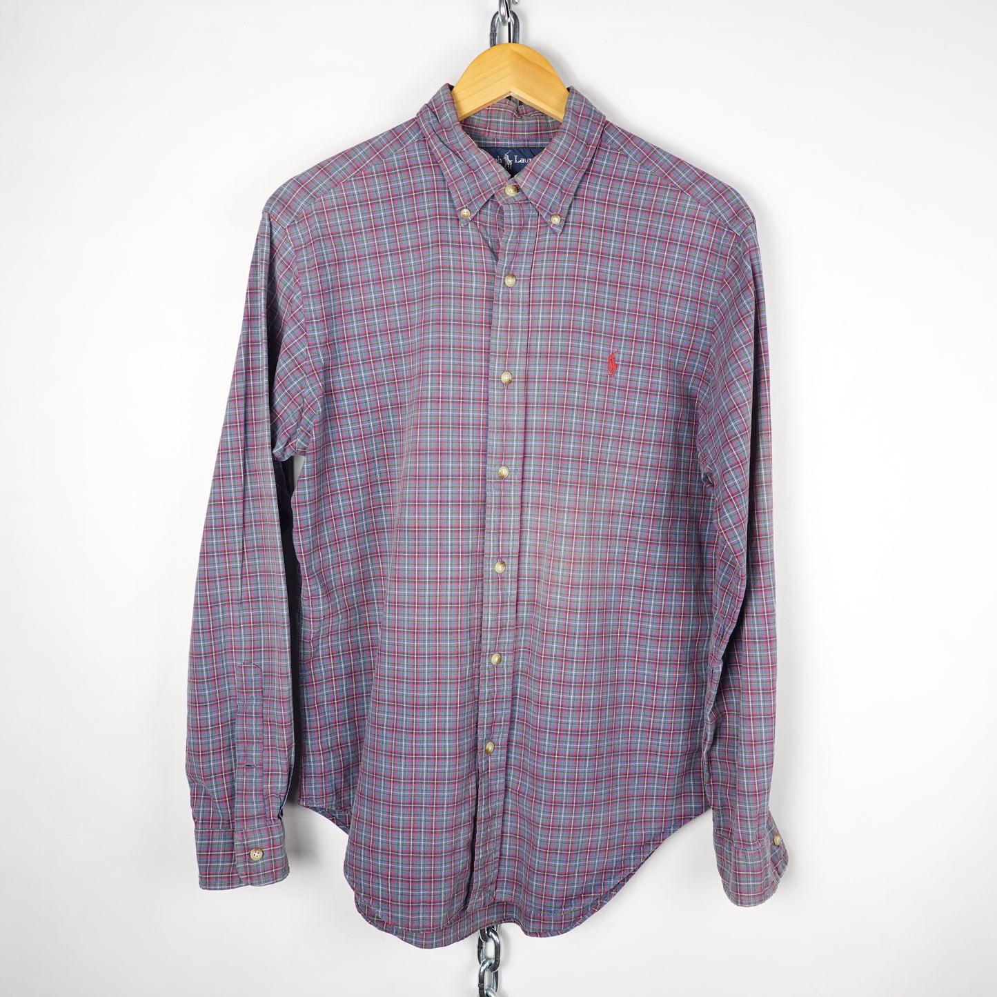 Polo RL Plaid Button Up - Size M