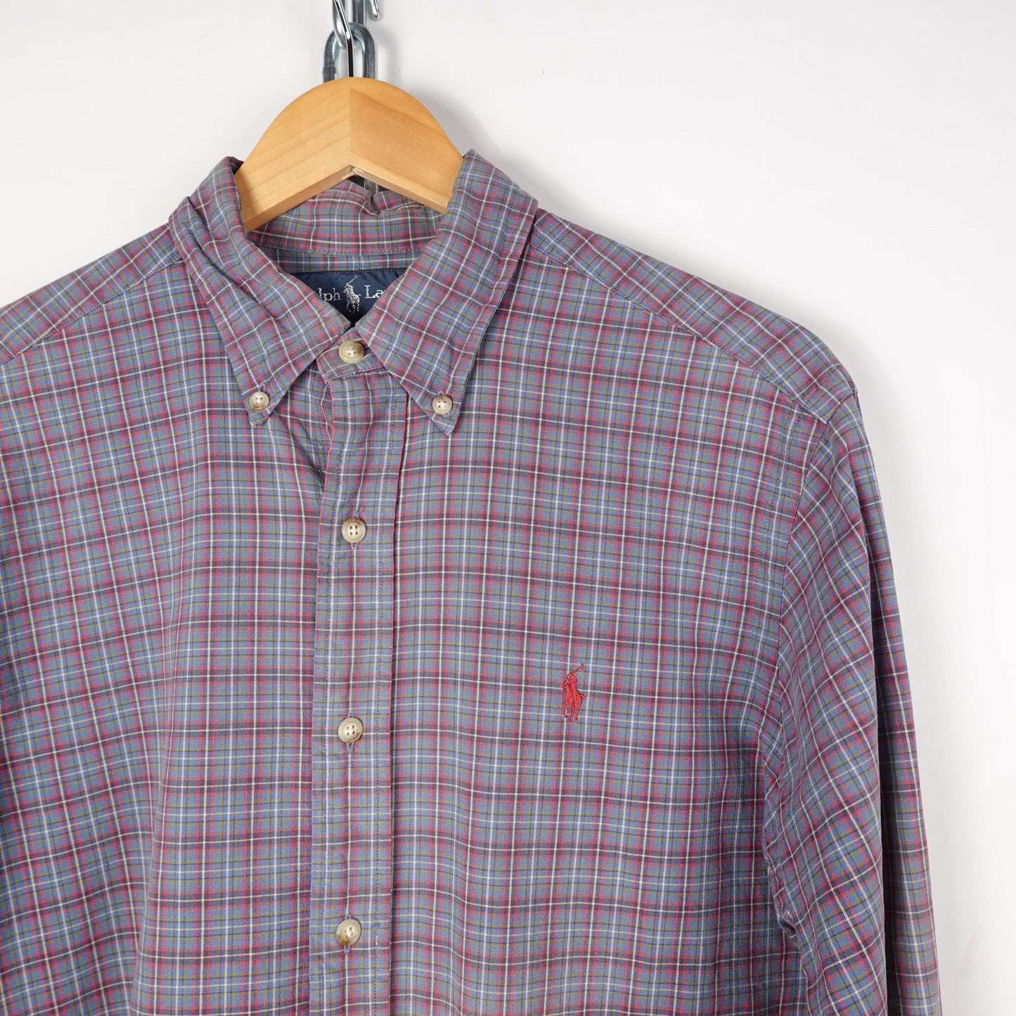 Polo RL Plaid Button Up - Size M