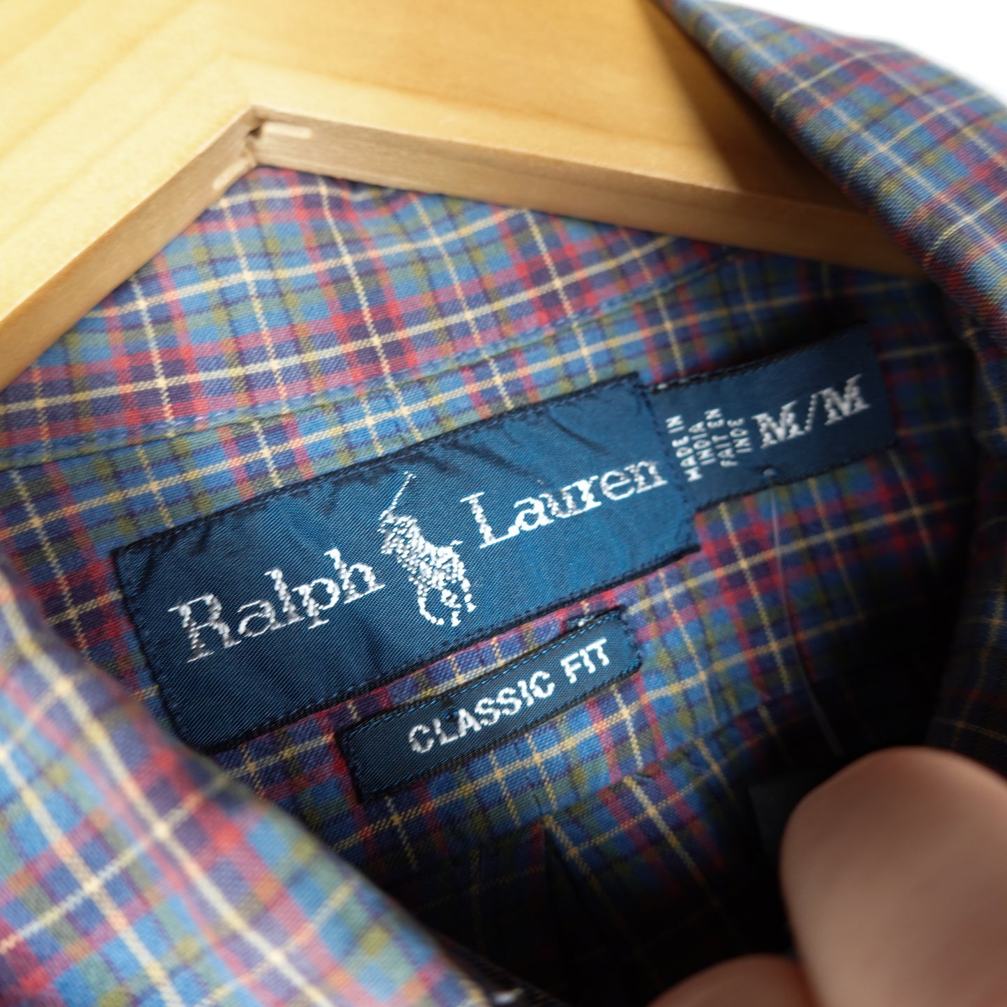 Polo RL Plaid Button Up - Size M