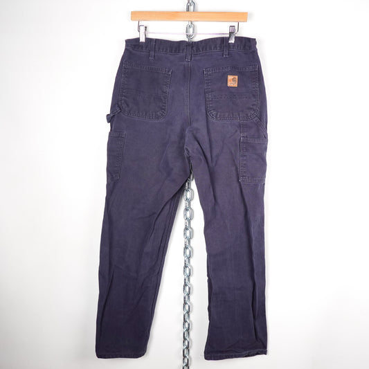 Carhartt Navy Heavy Singles - Size 30