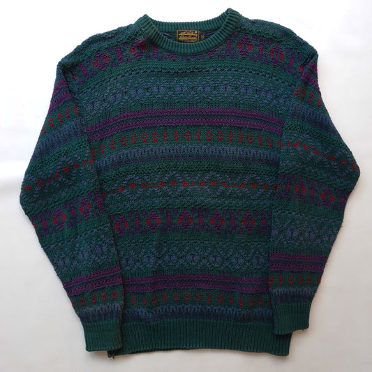 Eddie Bauer Floral Knit - Size L