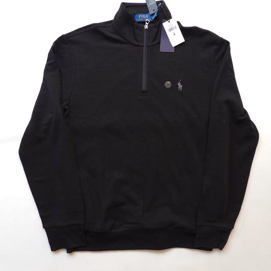 DS Polo 1/4 Zip BLACK - Size M