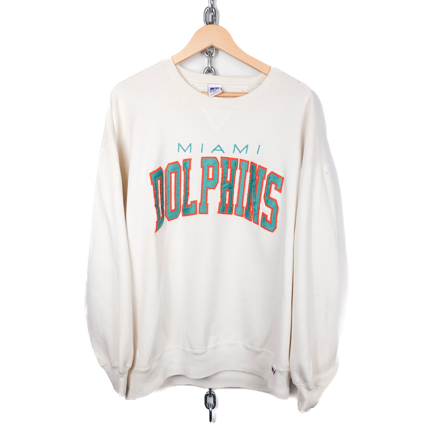 Vintage Miami Dolphines White Crewneck - Size XXL