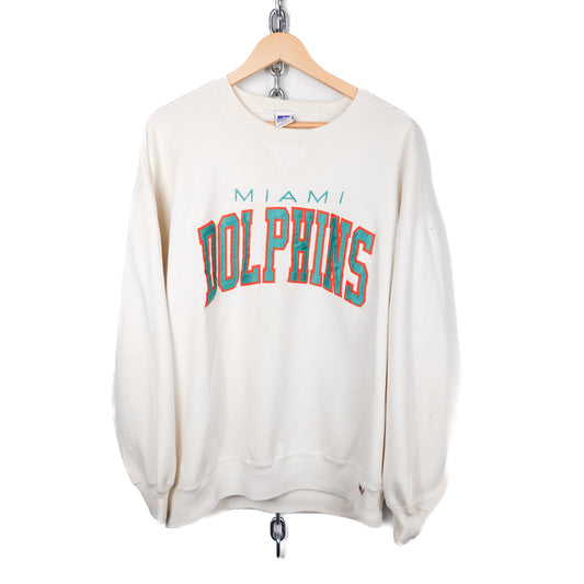 Vintage Miami Dolphines White Crewneck - Size XXL
